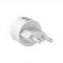 Купить ᐈ Кривой Рог ᐈ Низкая цена ᐈ Сетевое зарядное устройство Borofone BA23A Brilliant (2USB, 2.4А) White (BA23ALW) + кабель L