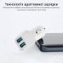 Купить ᐈ Кривой Рог ᐈ Низкая цена ᐈ Автомобильное зарядное устройство Promate Voltrip-Duo White