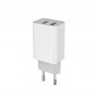 Купить ᐈ Кривой Рог ᐈ Низкая цена ᐈ Сетевое зарядное устройство ColorWay AutoID (2USBx2.1A) White (CW-CHS015-WT)