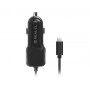 Купить ᐈ Кривой Рог ᐈ Низкая цена ᐈ Автомобильное зарядное устройство REAL-EL CA-17 (2USB, 2.1A) Black + кабель Lightning
