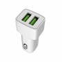 Купить ᐈ Кривой Рог ᐈ Низкая цена ᐈ Автомобильное зарядное устройство ColorWay (2USBх2.4A) AutoID White (CW-CHA009-WT)