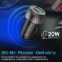 Купить ᐈ Кривой Рог ᐈ Низкая цена ᐈ Автомобильное зарядное устройство Promate DriveGear-20W Black