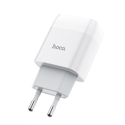 Купить ᐈ Кривой Рог ᐈ Низкая цена ᐈ Зарядное устройство Hoco C73A Glorious (2USB, 2.4А) White (6931474712912)