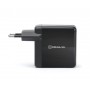 Купить ᐈ Кривой Рог ᐈ Низкая цена ᐈ Мережевий зарядний пристрій REAL-EL CH-350 QC3.0 (2USB, 3A) Black