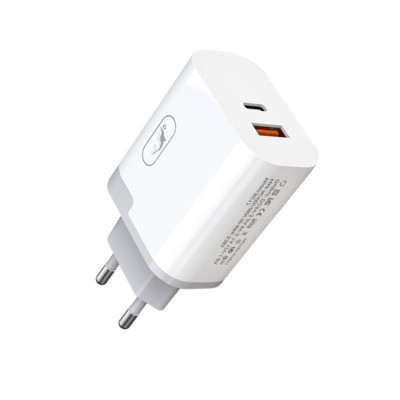 Купить ᐈ Кривой Рог ᐈ Низкая цена ᐈ Зарядное устройство SkyDolphin SC17 PD+QC3.0 (USB TYPE-Cx3A + USB TYPE-Ax3A) White (MZP-0001