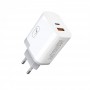 Купить ᐈ Кривой Рог ᐈ Низкая цена ᐈ Зарядное устройство SkyDolphin SC17 PD+QC3.0 (USB TYPE-Cx3A + USB TYPE-Ax3A) White (MZP-0001