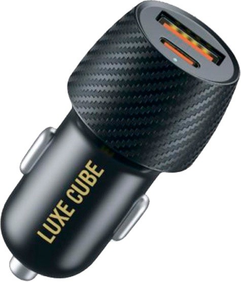 Купить ᐈ Кривой Рог ᐈ Низкая цена ᐈ Автомобильное зарядное устройство Luxe Cube 36W (2USBх3A) Black (4446689880957)