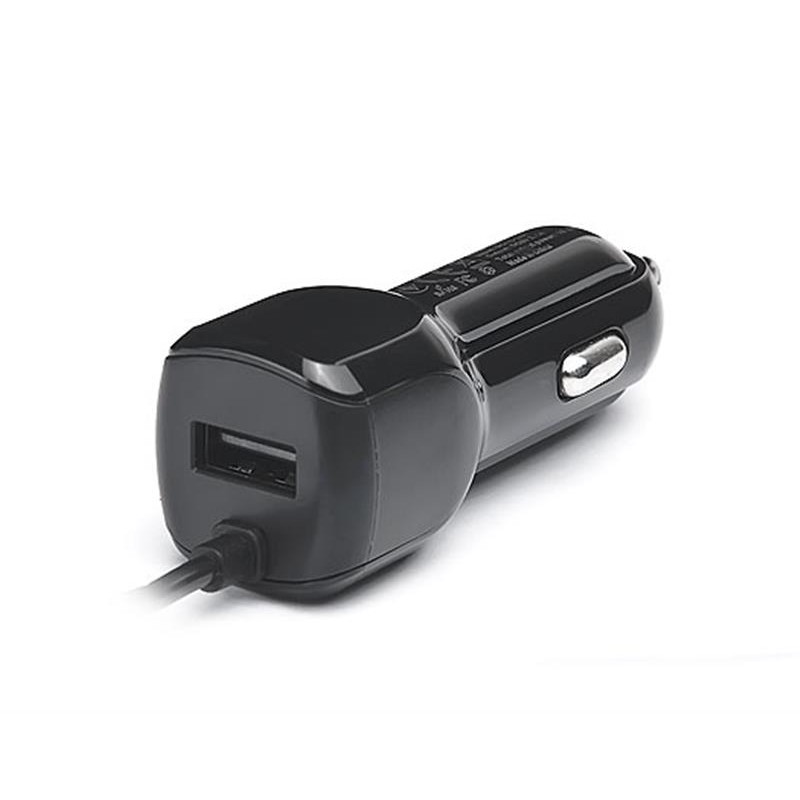 Купить ᐈ Кривой Рог ᐈ Низкая цена ᐈ Автомобильное зарядное устройство REAL-EL CA-15 (2USB, 2.1A) Black + кабель microUSB