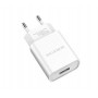 Купить ᐈ Кривой Рог ᐈ Низкая цена ᐈ Зарядное устройство Borofone BA20A Sharp Single USB 2.1A White (BA20ACW) + кабель Type-C