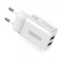 Купить ᐈ Кривой Рог ᐈ Низкая цена ᐈ Сетевое зарядное устройство Choetech (2USBх2A) White (C0030)