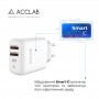 Купить ᐈ Кривой Рог ᐈ Низкая цена ᐈ Зарядное устройство AccLab AL-TC224 2хUSB 5В/2,4A/12W White (1283126538834)
