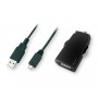 Купить ᐈ Кривой Рог ᐈ Низкая цена ᐈ Автомобильное зарядное устройство Global MSH-SC-031 (1USBx2.1A) Black (1283126445767) + кабе