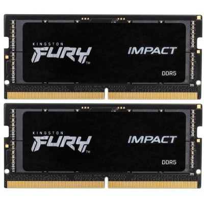 Модуль пам`ятi SO-DIMM 2x32GB/5600 DDR5 Kingston Fury Impact (KF556S40IBK2-64)