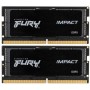 Модуль пам`ятi SO-DIMM 2x32GB/5600 DDR5 Kingston Fury Impact (KF556S40IBK2-64)