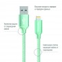 Кабель ColorWay USB - Lightning (M/M), 1 м, Mint (CW-CBUL004-MT)