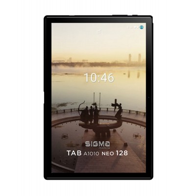 Купить ᐈ Кривой Рог ᐈ Низкая цена ᐈ Планшет Sigma mobile Tab A1010 Neo 4/128GB 4G Dual Sim Black+чехол-книжка; 10.1" (1920x1200)