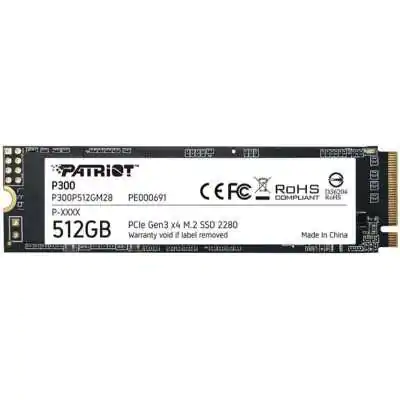 Накопитель SSD  512GB Patriot P300 M.2 2280 PCIe NVMe 3.0 x4 TLC (P300P512GM28)