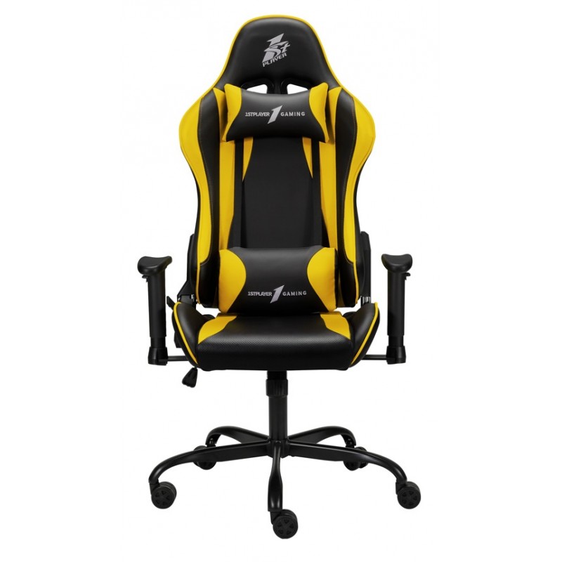 Купить ᐈ Кривой Рог ᐈ Низкая цена ᐈ Кресло для геймеров 1stPlayer S01 Black-Yellow