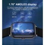 Купить ᐈ Кривой Рог ᐈ Низкая цена ᐈ Смарт-часы iMiki ST1 Black Silicone Strap; 1.78" (368 х 448) AMOLED сенсорный / Bluetooth / 