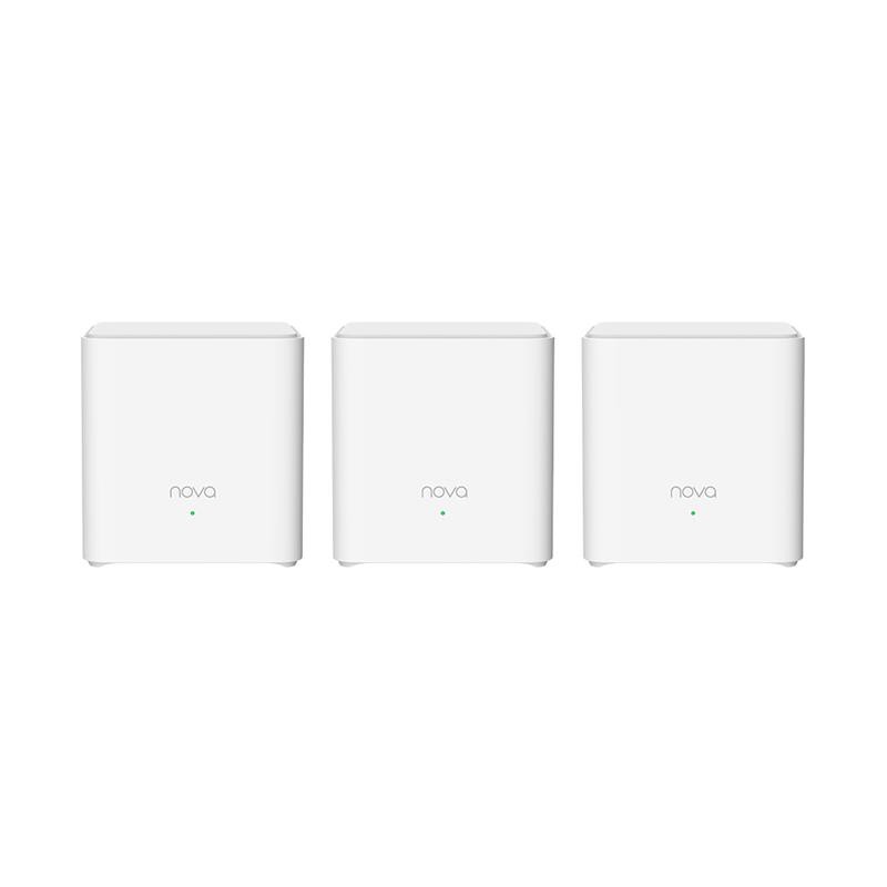 Купить ᐈ Кривой Рог ᐈ Низкая цена ᐈ WiFi Mesh система Tenda MX3 (MX3-KIT-3) (AX1500, Wi-Fi EasyMesh, 1xGE WAN, 1xGE LAN, 2 антен