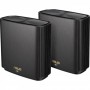 Купить ᐈ Кривой Рог ᐈ Низкая цена ᐈ Wi-Fi Mesh система Asus ZenWiFi XT8 V2 Black 2pk (90IG0590-MO3A20) (AX6600, 1x2.5GE WAN, 3xG