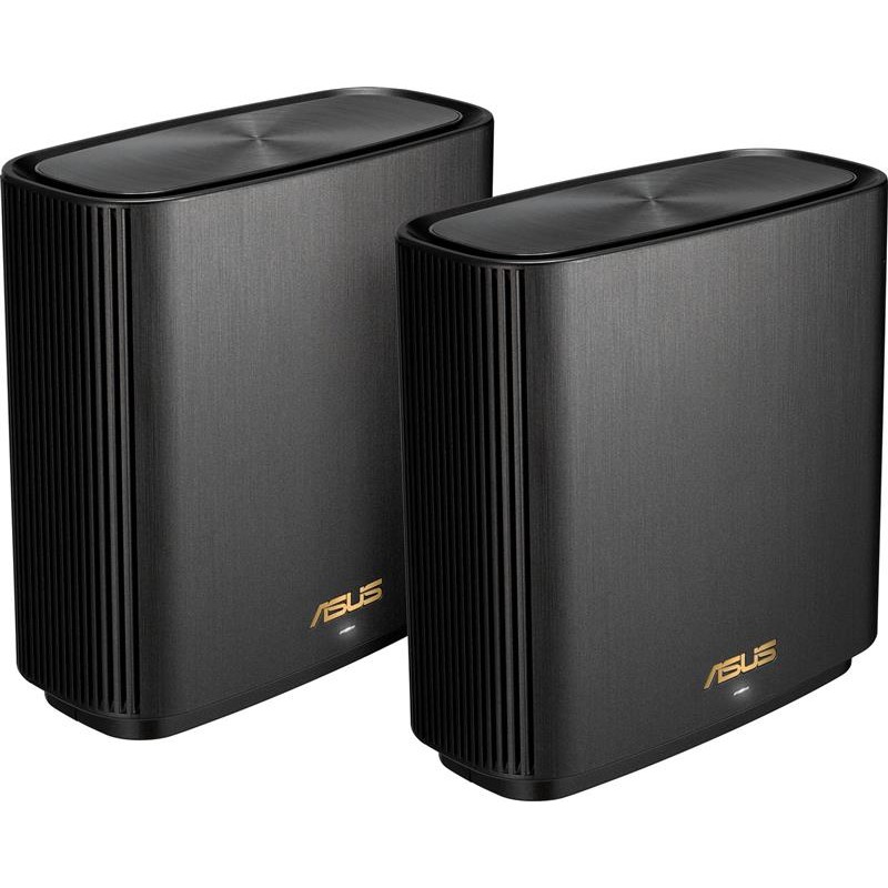 Купить ᐈ Кривой Рог ᐈ Низкая цена ᐈ Wi-Fi Mesh система Asus ZenWiFi XT9 Black 2pk (90IG0740-MO3B30) (AX7800, 1x2.5GE WAN, 3xGE L
