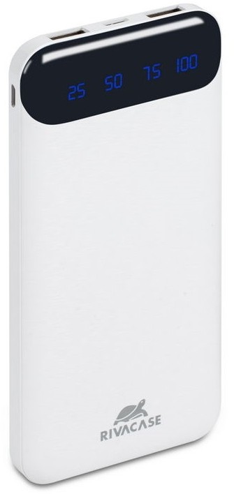 Купить ᐈ Кривой Рог ᐈ Низкая цена ᐈ Универсальная мобильная батарея Rivacase Rivapower 10000mAh White (VA2240)