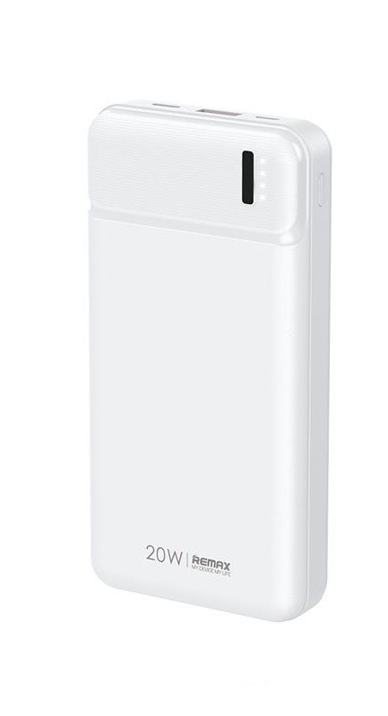 Купить ᐈ Кривой Рог ᐈ Низкая цена ᐈ Универсальная мобильная батарея Remax RPP-288 Pure 20000mAh White (6954851241621)