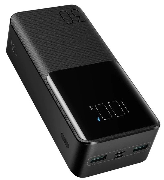 Купить ᐈ Кривой Рог ᐈ Низкая цена ᐈ Универсальная мобильная батарея Joyroom JR-T015 30000mAh 15W Black (6941237185167)