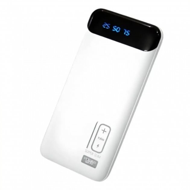 Купить ᐈ Кривой Рог ᐈ Низкая цена ᐈ Универсальная мобильная батарея TX-10 10000mAh, 2USB, Mix color, Box White (TX-10/29362W)