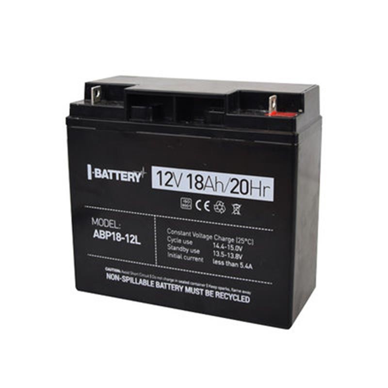 Купить ᐈ Кривой Рог ᐈ Низкая цена ᐈ Аккумуляторная батарея I-Battery ABP18-12L 12V 18AH (ABP18-12L) AGM
