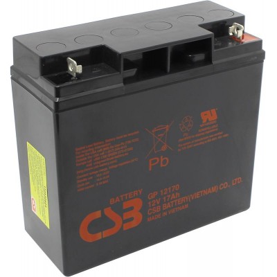 Купить ᐈ Кривой Рог ᐈ Низкая цена ᐈ Аккумуляторная батарея CSB 12V 17AH (GP12170) AGM
