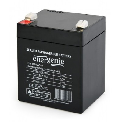 Купить ᐈ Кривой Рог ᐈ Низкая цена ᐈ Аккумуляторная батарея EnerGenie 12V 5AH (BAT-12V5AH) AGM