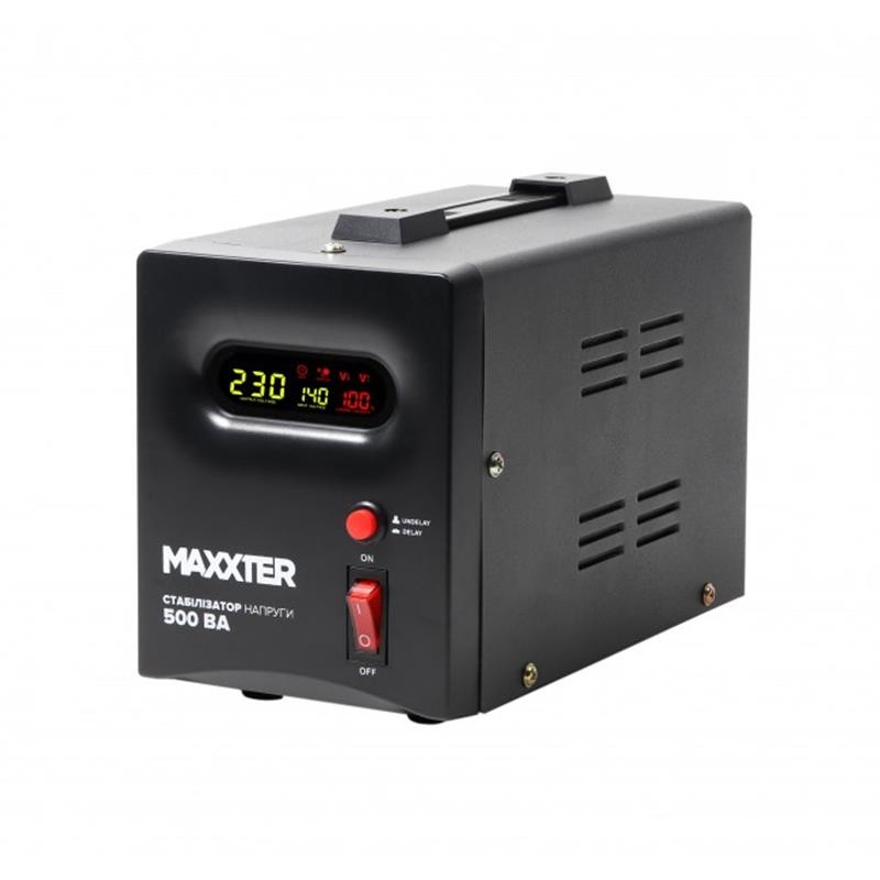 Купить ᐈ Кривой Рог ᐈ Низкая цена ᐈ Стабилизатор Maxxter MX-AVR-S500-01 500VA