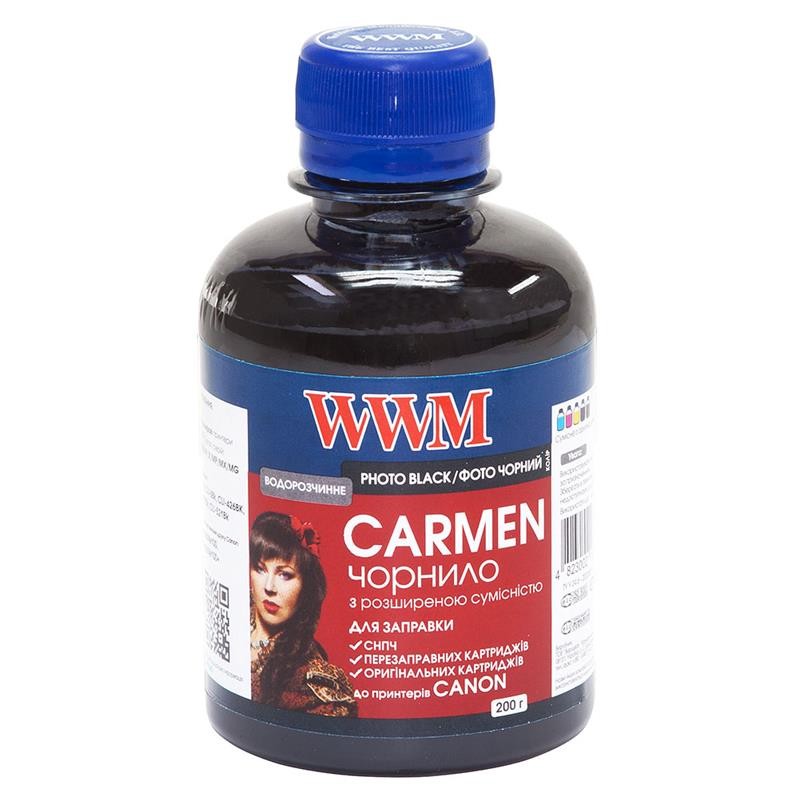 Купить ᐈ Кривой Рог ᐈ Низкая цена ᐈ Чернила WWM Universal Carmen для Сanon серий PIXMA iP/iX/MP/MX/MG Black (CU/PB) 200г