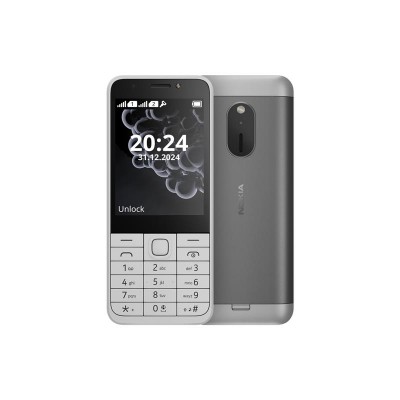 Купить ᐈ Кривой Рог ᐈ Низкая цена ᐈ Мобильный телефон Nokia 230 2024 Dual Sim White; 2.8" (320х240) TN / кнопочный моноблок / Un