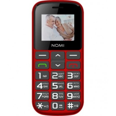 Купить ᐈ Кривой Рог ᐈ Низкая цена ᐈ Мобильный телефон Nomi i1871 Dual Sim Red; 1.77" (160x128) TFT / кнопочный моноблок / MediaT