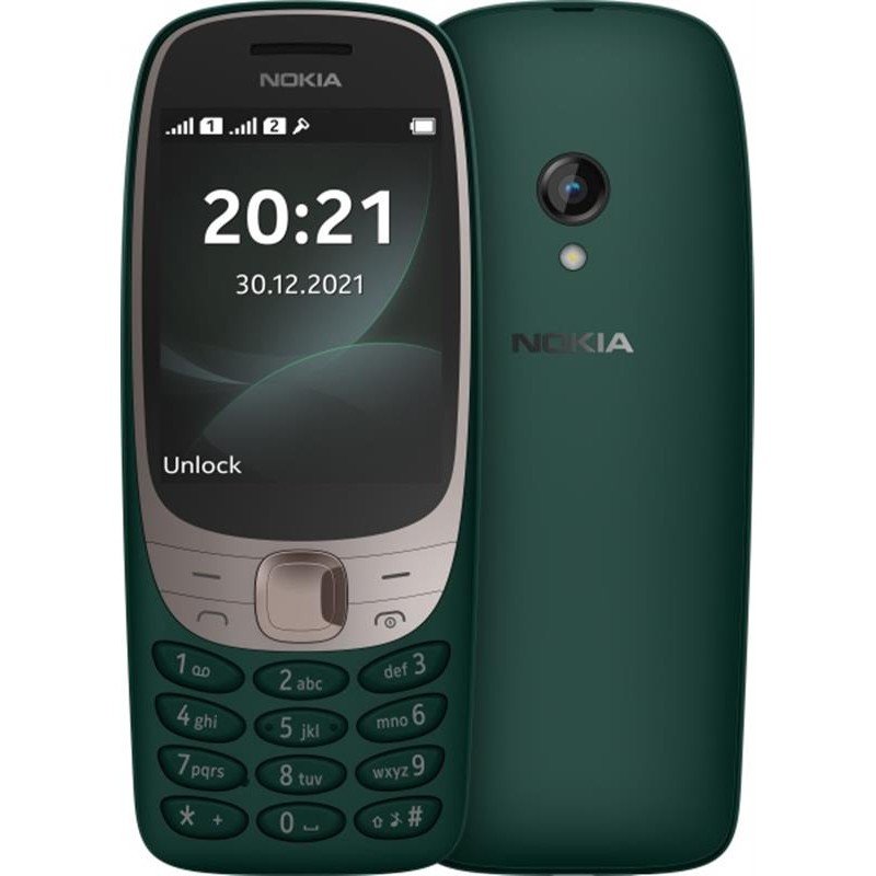 Купить ᐈ Кривой Рог ᐈ Низкая цена ᐈ Мобильный телефон Nokia 6310 Dual Sim Green; 2.8" (320х240) TFT / кнопочный моноблок / ОЗУ 1