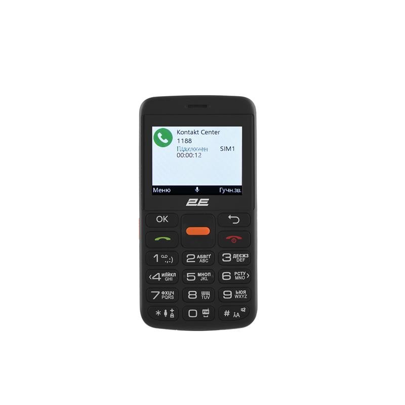 Купить ᐈ Кривой Рог ᐈ Низкая цена ᐈ Мобильный телефон 2E T180 Max Dual Sim Black (688130251051); 2.31" (320х240) TN / кнопочный 