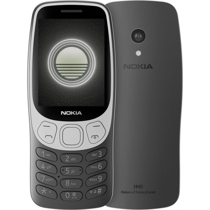 Купить ᐈ Кривой Рог ᐈ Низкая цена ᐈ Мобильный телефон Nokia 3210 4G 2024 Dual Sim Black; 2.4" (320x240) TN / кнопочный моноблок 