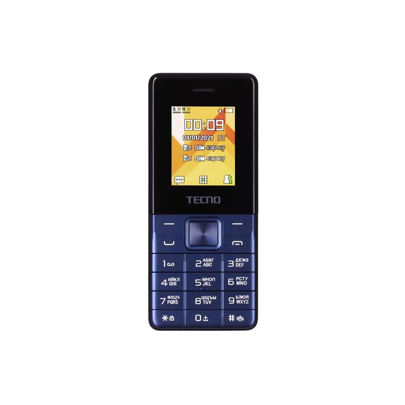 Купить ᐈ Кривой Рог ᐈ Низкая цена ᐈ Мобильный телефон Tecno T301 Dual Sim Deep Blue (4895180778681); 1.77" (128х128) TN / клавиа
