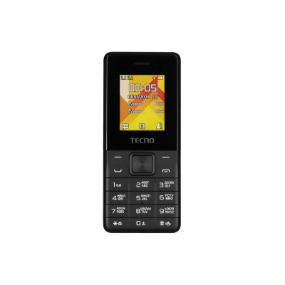Купить ᐈ Кривой Рог ᐈ Низкая цена ᐈ Мобильный телефон Tecno T301 Dual Sim Phantom Black (4895180778674); 1.77" (128х128) TN / кл
