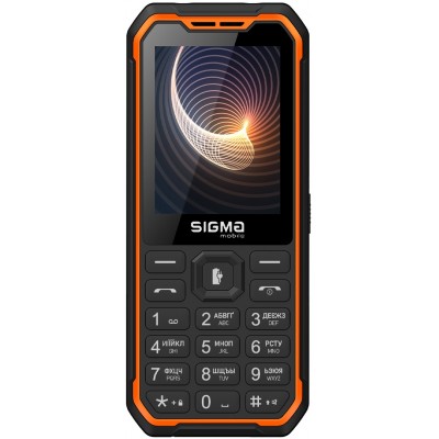 Купить ᐈ Кривой Рог ᐈ Низкая цена ᐈ Мобильный телефон Sigma mobile X-style 310 Force Type-C Dual Sim Black-Orange; 2.8" (320х240