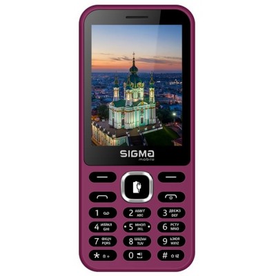 Купить ᐈ Кривой Рог ᐈ Низкая цена ᐈ Мобильный телефон Sigma mobile X-style 31 Power Type-C Dual Sim Purple; 2.8" (320х240) TN / 