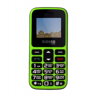 Купить ᐈ Кривой Рог ᐈ Низкая цена ᐈ Мобильный телефон Sigma mobile Comfort 50 Hit 2020 Dual Sim Green (4827798120941); 1.77" (16