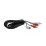 Купить ᐈ Кривой Рог ᐈ Низкая цена ᐈ Аудио-кабель Cablexpert 2хRCA - 2хRCA (M/M), 1.8 м, черный (CCA-2R2R-6)