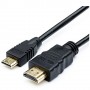 Купить ᐈ Кривой Рог ᐈ Низкая цена ᐈ Кабель Atcom HDMI - mini-HDMI (M/M), 2 м, Black (14156)