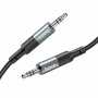 Купить ᐈ Кривой Рог ᐈ Низкая цена ᐈ Аудио-кабель Hoco UPA23 3.5мм - 3.5 мм (M/M), 1 м, Gray (UPA23G)