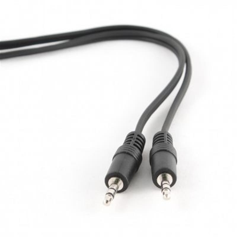 Купить ᐈ Кривой Рог ᐈ Низкая цена ᐈ Аудио-кабель Cablexpert 3.5 мм - 3.5 мм (M/M), 2 м, Black (CCA-404-2M)