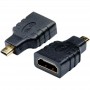 Купить ᐈ Кривой Рог ᐈ Низкая цена ᐈ Переходник Atcom HDMI - micro-HDMI (M/F), Black (16090)